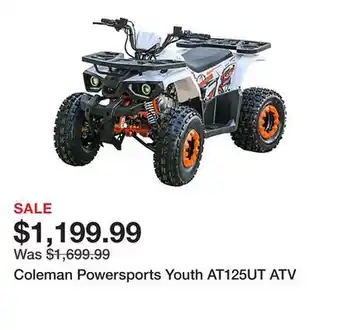 Tractor Supply Company Coleman Powersports Youth AT125UT ATV offer