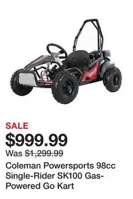 Tractor Supply Company Coleman Powersports 98cc Single-Rider SK100 Gas-Powered Go Kart offer