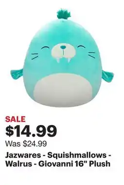 Best Buy Jazwares - Squishmallows - Walrus - Giovanni 16 Plush offer