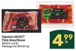 Albertsons Signature SELECT Thick Sliced Bacon offer