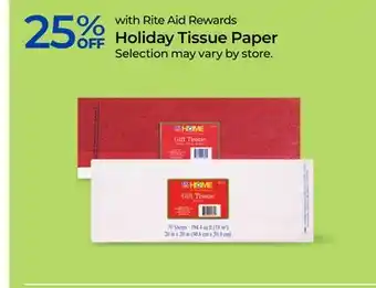 Rite Aid Holiday Tissue Paper offer