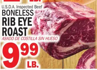 Bravo Supermarkets BONELESS RIB EYE ROAST offer