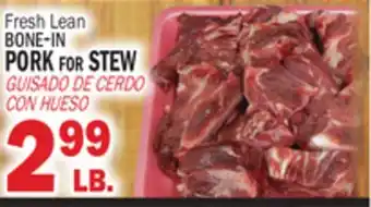 Bravo Supermarkets BONE-IN PORK FOR STEW offer