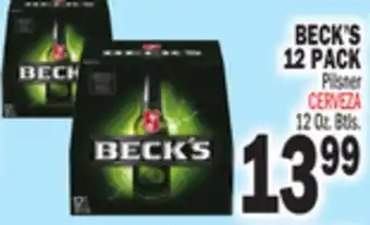 Bravo Supermarkets BECK'S 12 PACK offer