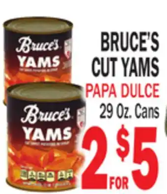 Bravo Supermarkets BRUCE'S CUT YAMS offer