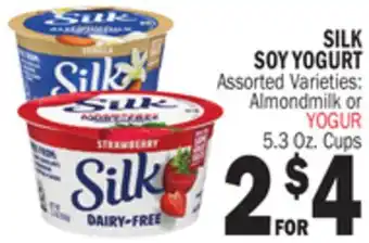 Bravo Supermarkets SILK SOY YOGURT offer