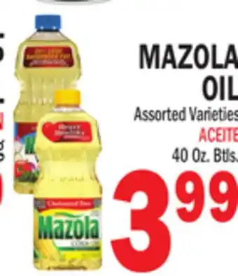 Bravo Supermarkets MAZOLA OIL offer