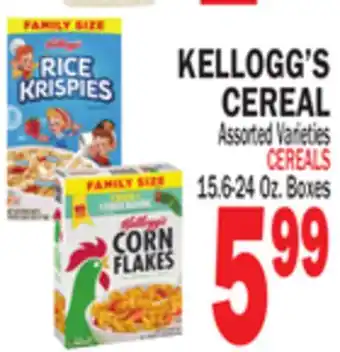 Bravo Supermarkets KELLOGG'S CEREAL offer