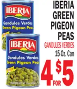 Bravo Supermarkets IBERIA GREEN PIGEON PEAS offer