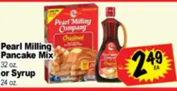 Superior Grocers Pearl Milling Pancake Mix 32 oz. or Syrup 24 oz offer