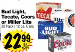 Superior Grocers Bud Light, Tecate, Coors or Miller Lite offer