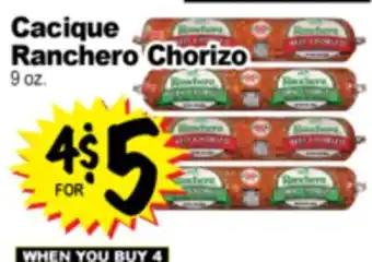 Superior Grocers Cacique Ranchero Chorizo offer