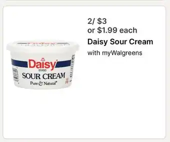 Walgreens Daisy Sour Cream offer