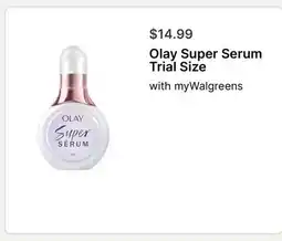 Walgreens Olay Super Serum Trial Size offer