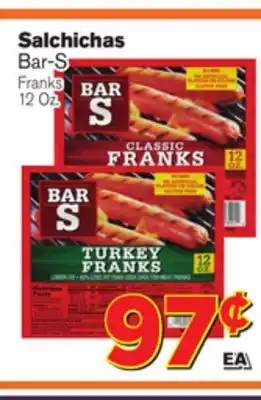 El Super Fresh Bar-S Franks offer