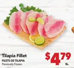 Vallarta Supermarkets Tilapia Fillet/FILETE DE TILAPIA offer