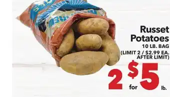 Vallarta Supermarkets Russet Potatoes offer