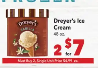 Vallarta Supermarkets Dreyer's Ice Cream offer