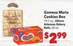 Vallarta Supermarkets Gamesa Maria Cookies Box offer