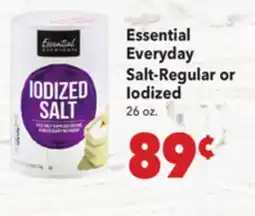 Vallarta Supermarkets Essential Everyday Salt-Regular or Iodized offer