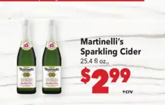 Vallarta Supermarkets Martinelli's Sparkling Cider offer