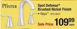 Menards Pfister Raya 2-Handle 8 Widespread Spot Defense Brushed Nickel Bathroom Sink Faucet offer