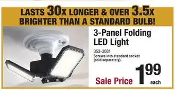 Menards GT-Lite 150-Watt Equivalent 3-Panel Daylight LED Light Bulb offer