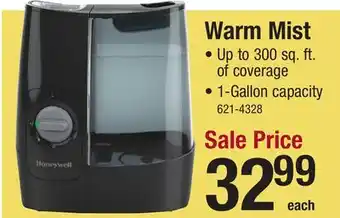 Menards Honeywell Warm Mist Humidifier - 1 Gallon offer