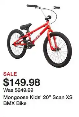 Dick's Sporting Goods Mongoose Kids' 20 Scan XS BMX Bike offer