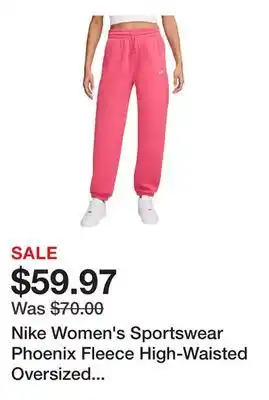 Dick's Sporting Goods Nike Women's Sportswear Phoenix Fleece High-Waisted Oversized Sweatpants offer