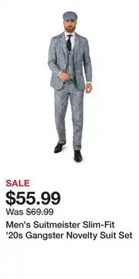 Kohl's Men's Suitmeister Slim-Fit '20s Gangster Novelty Suit Set offer