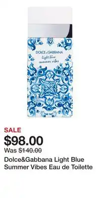 Nordstrom Dolce&Gabbana Light Blue Summer Vibes Eau de Toilette offer