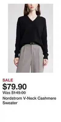 Nordstrom Nordstrom V-Neck Cashmere Sweater offer