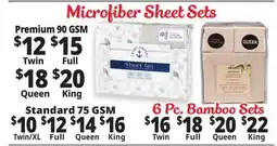 Ocean State Job Lot Microfiber Sheets offer