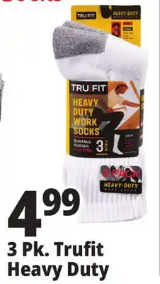 Ocean State Job Lot TRU FIT Heavy-Duty Men's Work Socks 3 Pair offer