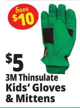 Ocean State Job Lot 3M Thinsulate Kids' Gloves & Mittens offer