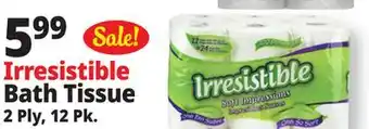 Ocean State Job Lot Irresistible Soft Impressions Bath Tissue 12 Count offer