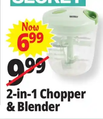 Ocean State Job Lot 2-in-1 Chopper & Blender offer