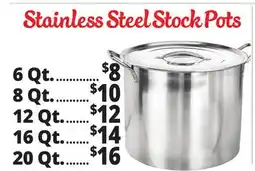 Ocean State Job Lot Stainless Steel Stock Pots offer