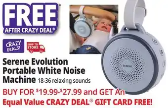 Ocean State Job Lot Serene Evolution Portable White Noise Machines offer