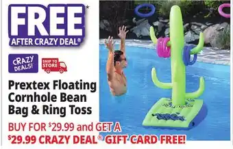 Ocean State Job Lot Prextex Floating Cornhole Bean Bag & Ring Toss offer