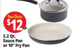 Ocean State Job Lot 2.2 Qt. Sauce Pan or 10 Fry Pan offer