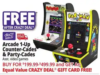 Ocean State Job Lot Arcade1Up Counter-Cades & Party-Cades offer