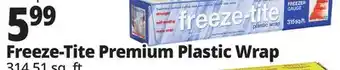 Ocean State Job Lot freeze-tite Premium Freezer Gauge Plastic Wrap 315 Sq ft offer