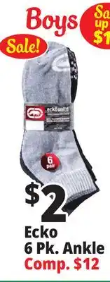 Ocean State Job Lot Ecko 6 Pk. Ankle offer