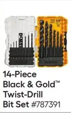 Lowe's Black & Gold Twist-Drill Bit Set offer