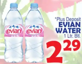 Bravo Supermarkets EVIAN WATER offer