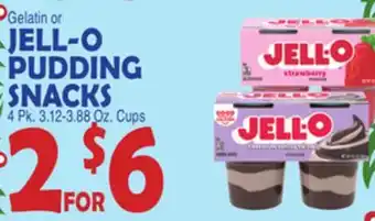 Bravo Supermarkets JELL-O PUDDING SNACKS offer