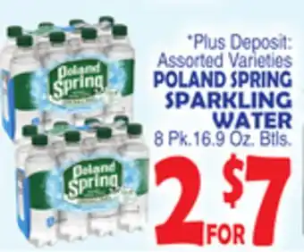 Bravo Supermarkets POLAND SPRING SPARKLING WATER offer