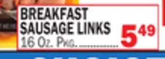 Bravo Supermarkets BREAKFAST SAUSAGE LINKS offer